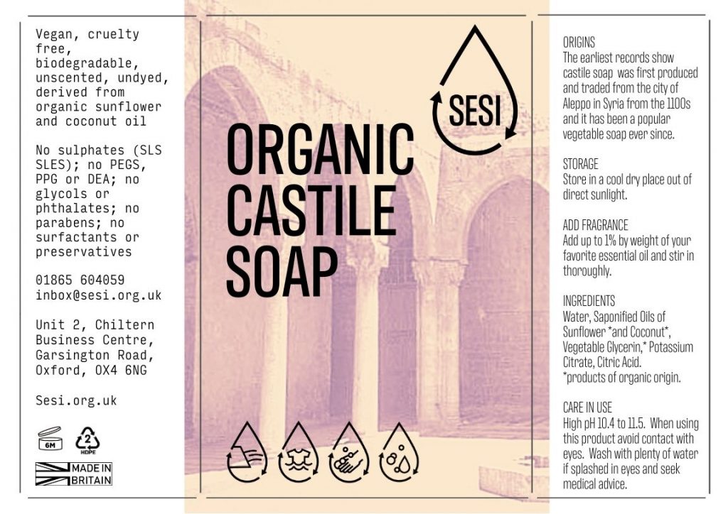 Castille Soap - ORG - SESI - 500g
