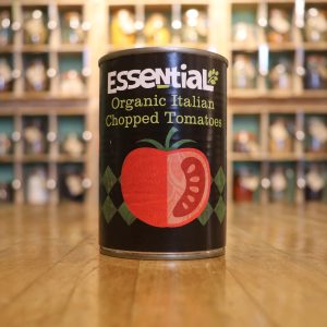 Essential organic chopped tinned tomatoes