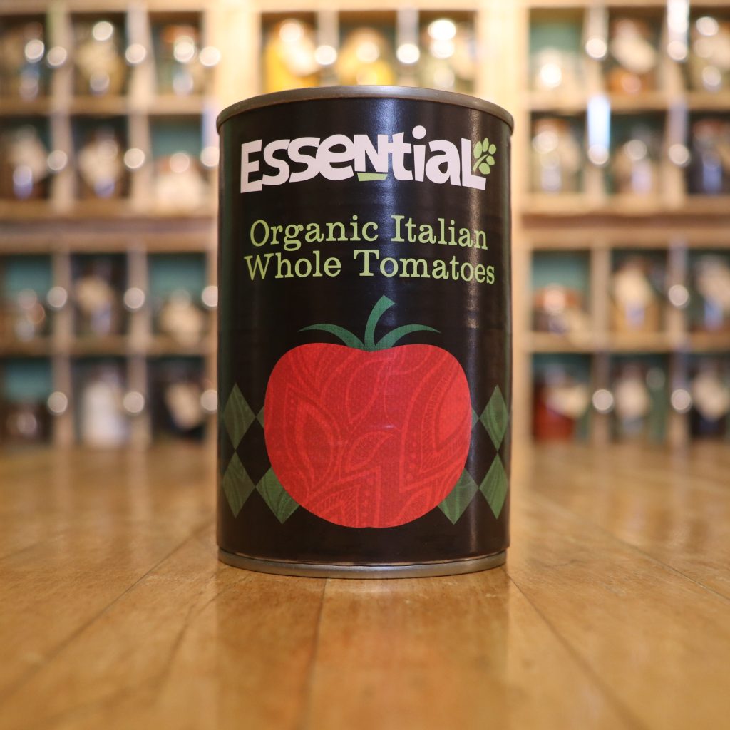 Essential organic whole tinned tomatoes