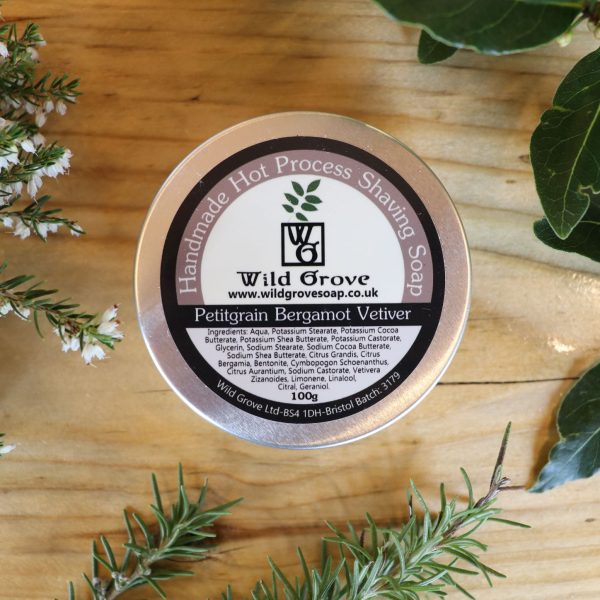 Wild Grove Shaving Soap Bergamot Petitgrain Vetiver
