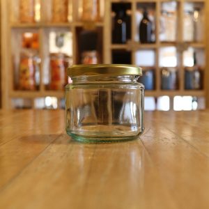 Screw top jar 200ml gold lid