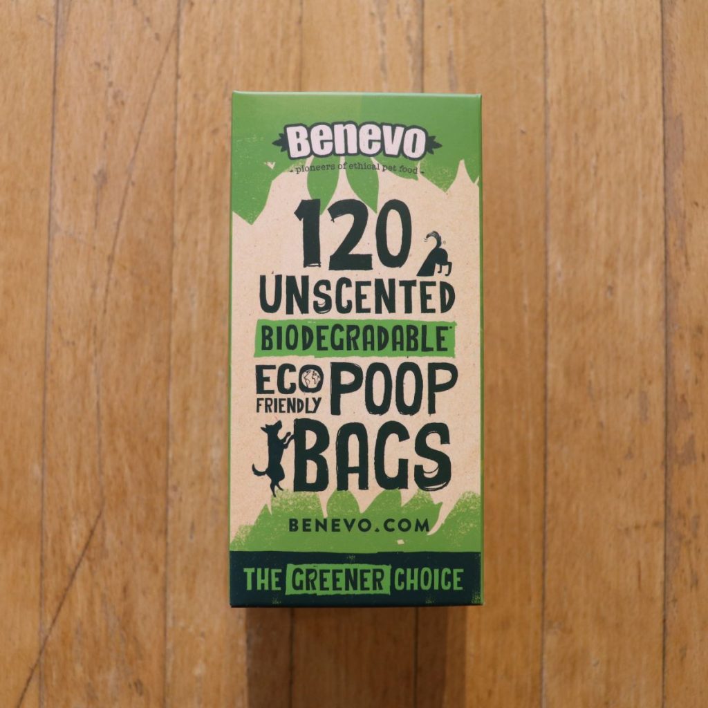Benevo Unscented Dog Poo Bags biodegradable front