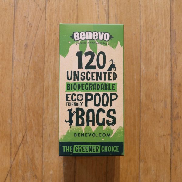 Benevo Unscented Dog Poo Bags biodegradable front