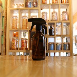 Amber glass spray bottle 300ml