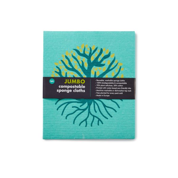 EcoLiving Jumbo Compostable Cloths, as sold
