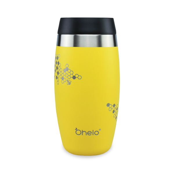Ohello yellow bee travel cup