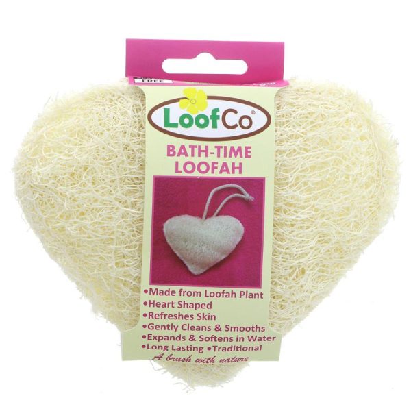 LoofCo heart-shaped loofa