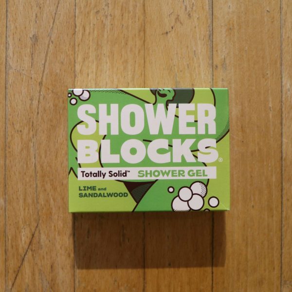 Shower Blocks solid shower gel lime and sandalwood front