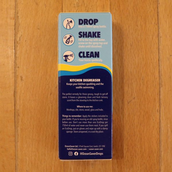 Ocean saver kitchen cleaner back