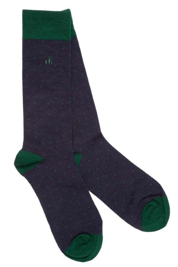 Swole Panda Spotted Navy Socks
