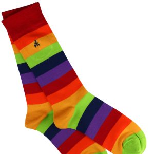 Swole Panda Pride Striped Socks