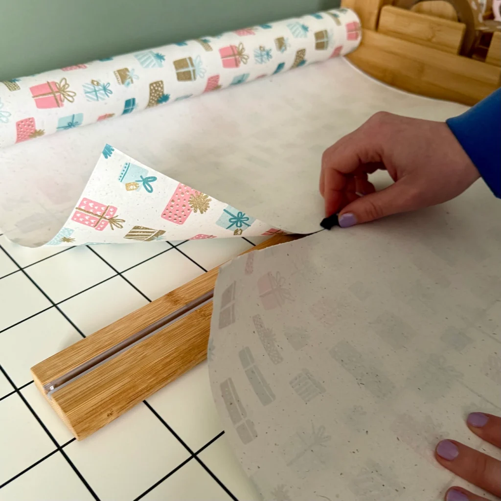 Bamboo Table Top Paper Cutter - Gift Wrap Cutter