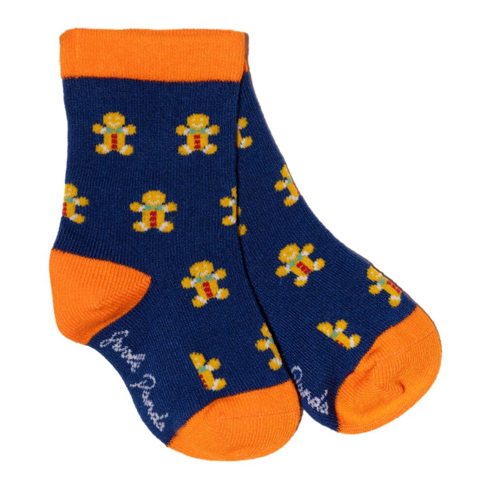 Gingerbread Socks Kids 2-3 Yrs - Swole Panda bamboo socks