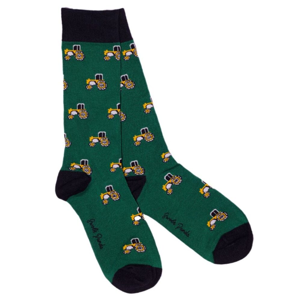 Tractor Socks L - Swole Panda bamboo socks
