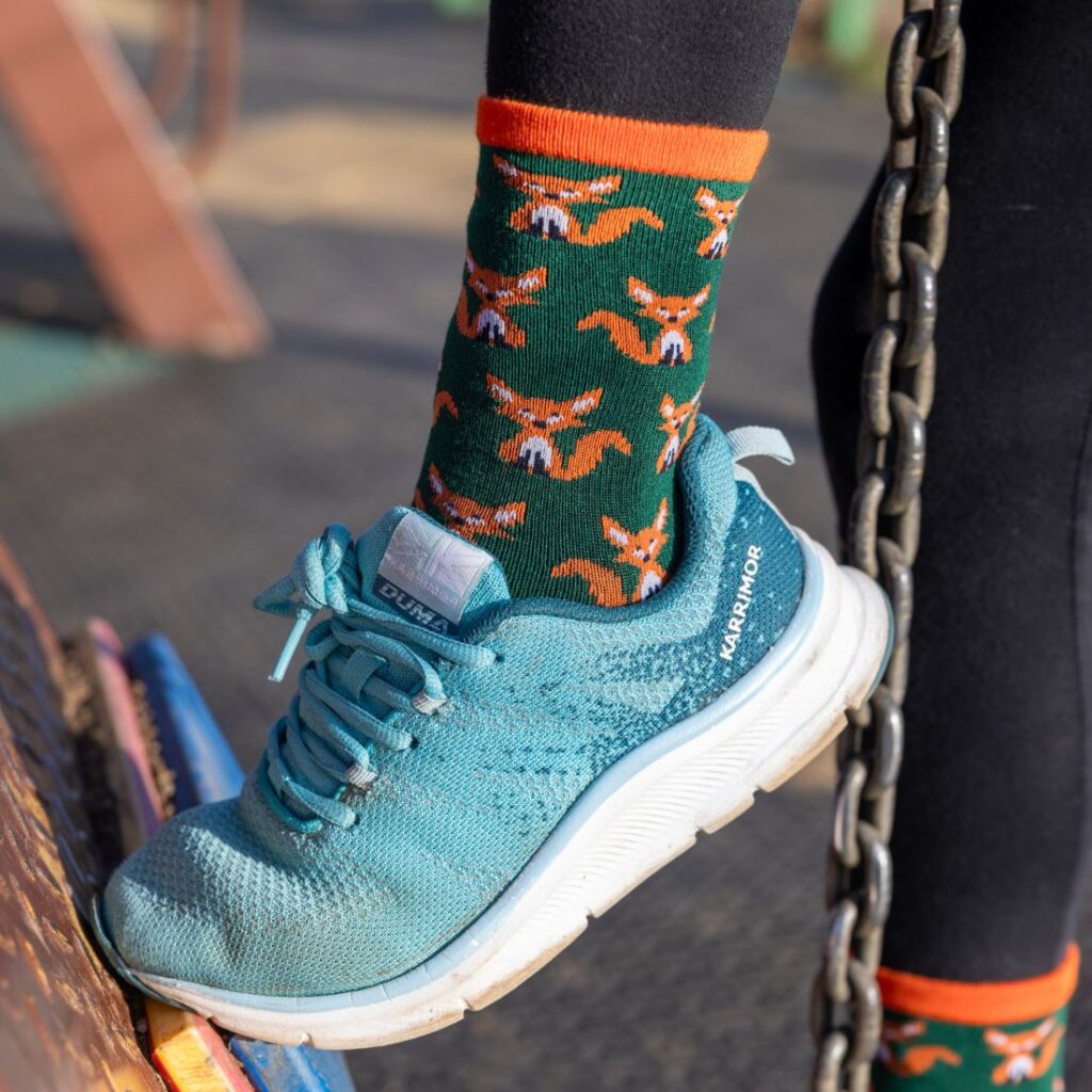 Fox Socks Kids 4-6 Yrs - Swole Panda bamboo socks