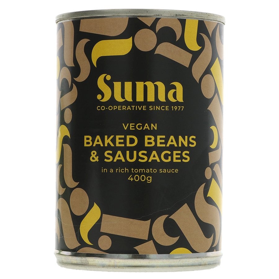 SUMA Baked Beans & Sausages Tin | Zero Green Bristol