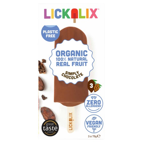 Lickalix Chocolate Ice Lolly | Zero Green Bristol