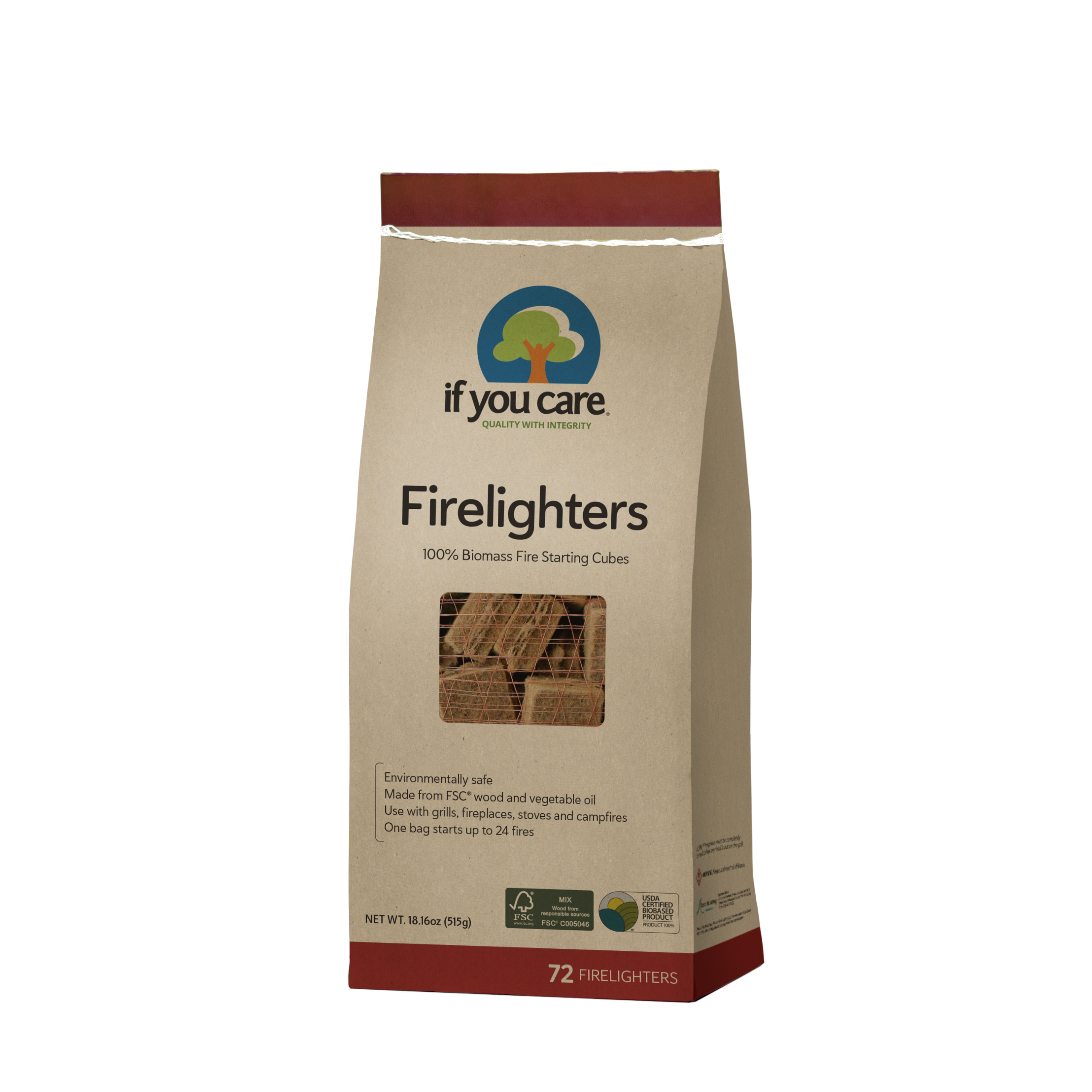 If You Care Firelighters (72 Pack) | Zero Green Bristol