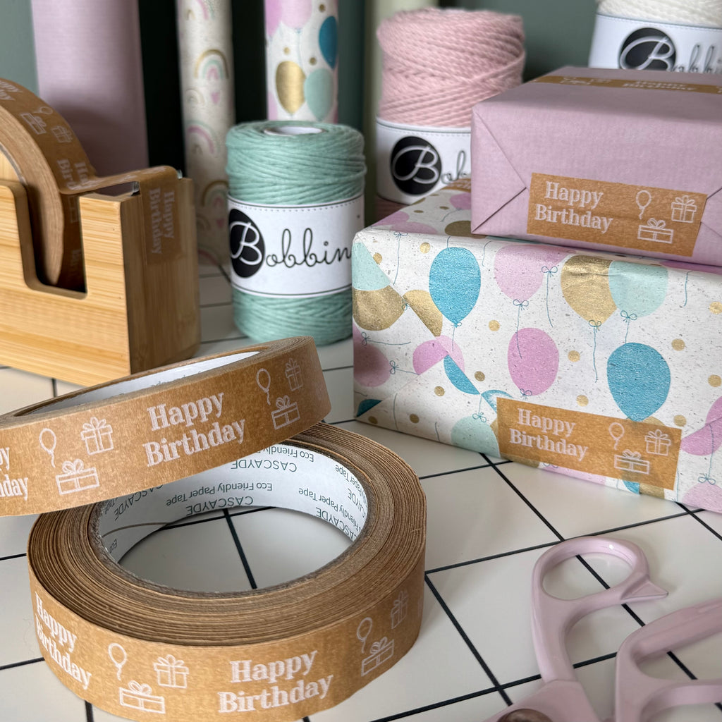 Cascayde Happy Birthday Paper Tape | Zero Green Bristol