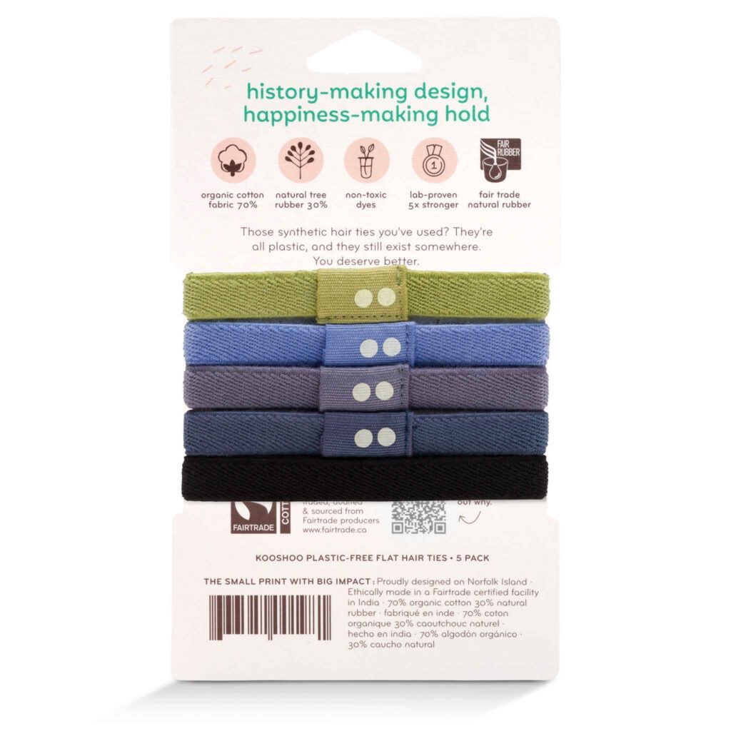 Kooshoo Sea to Sky Hair Ties | Zero Green Bristol
