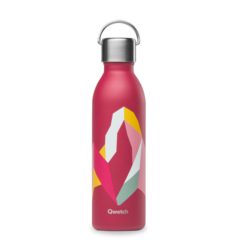Qwetch Insulated Water Bottle - Altitude Garnet | Zero Green Bristol
