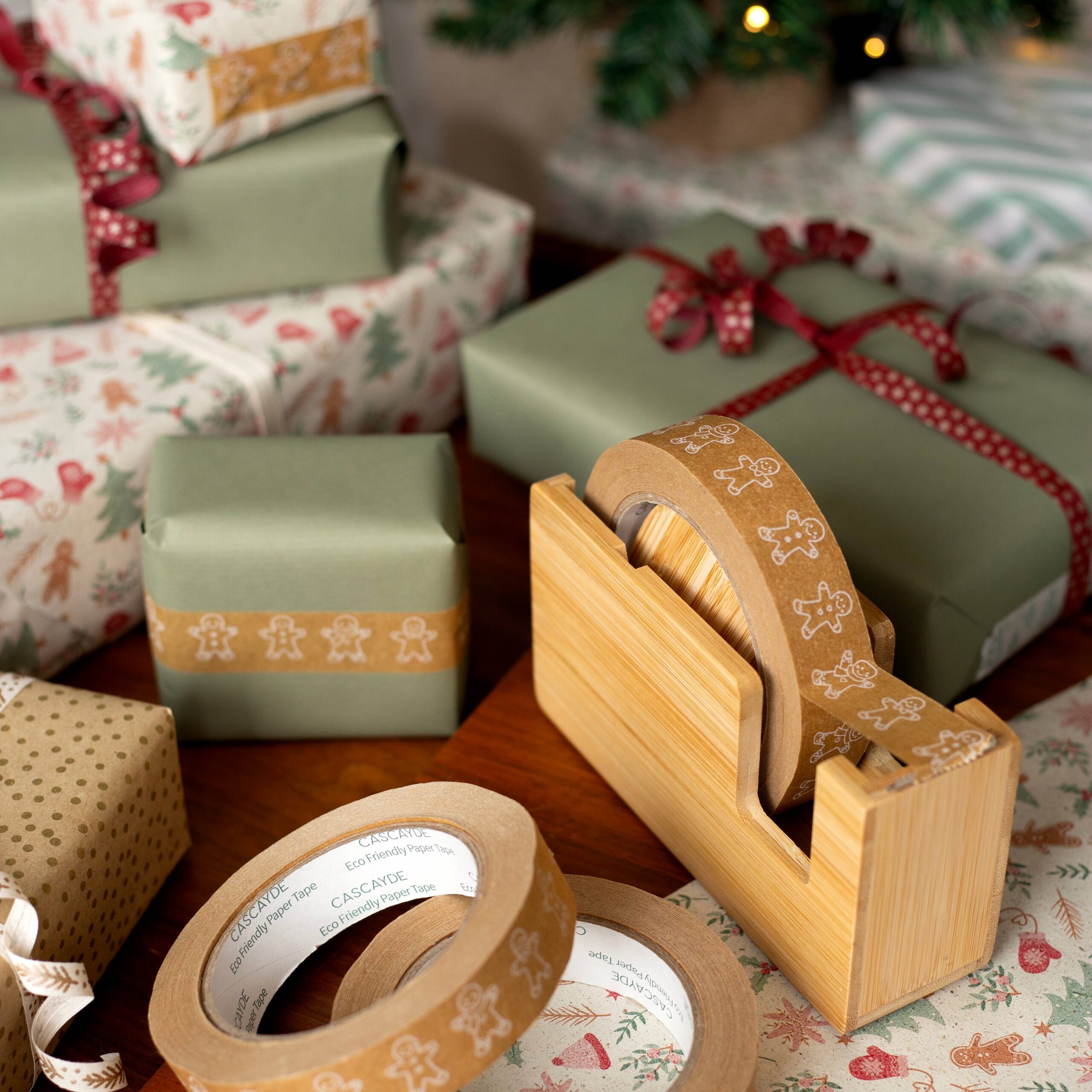 Biodegradable Paper Tape - Gingerbread