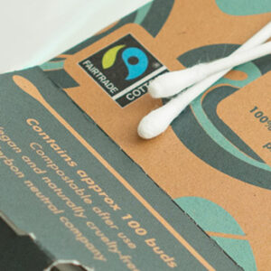 Eco Cotton Buds 100 pack - plastic-free biodegradable cotton buds