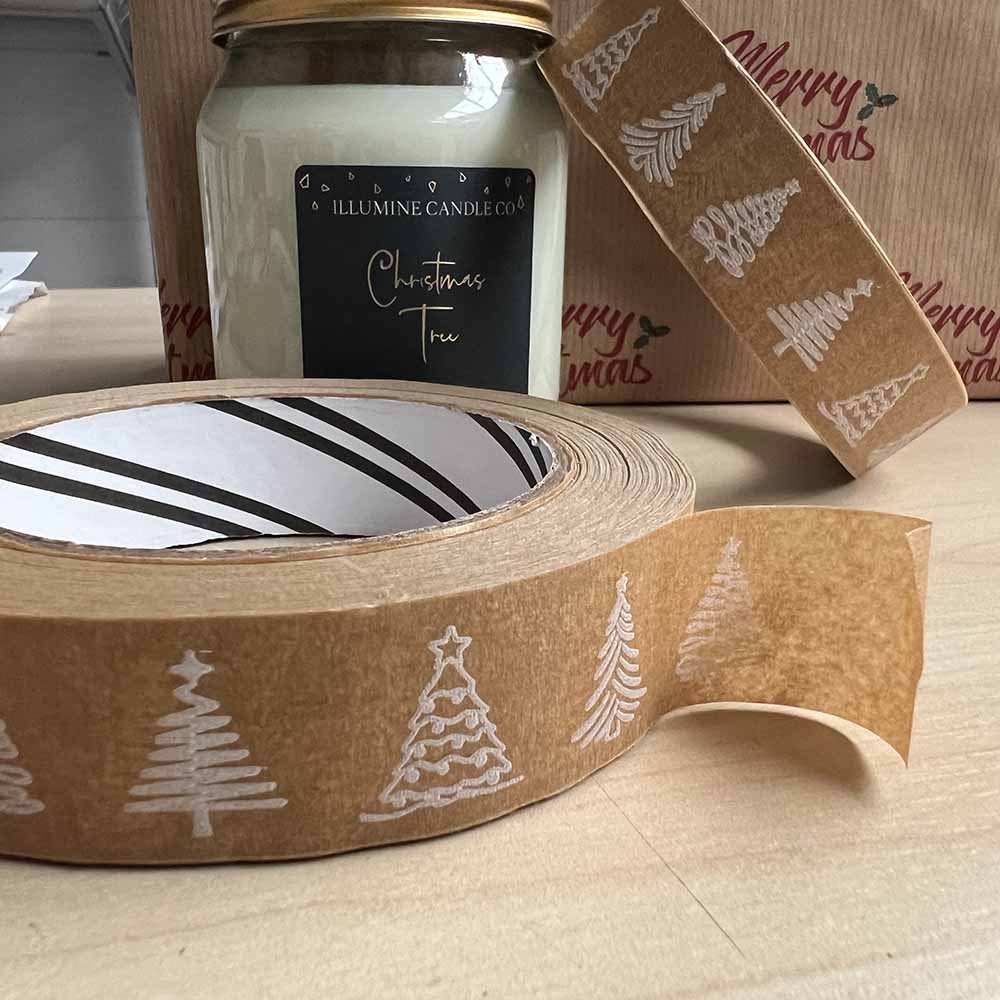 Trees Print Biodegradable Paper Tape | Zero Green Bristol