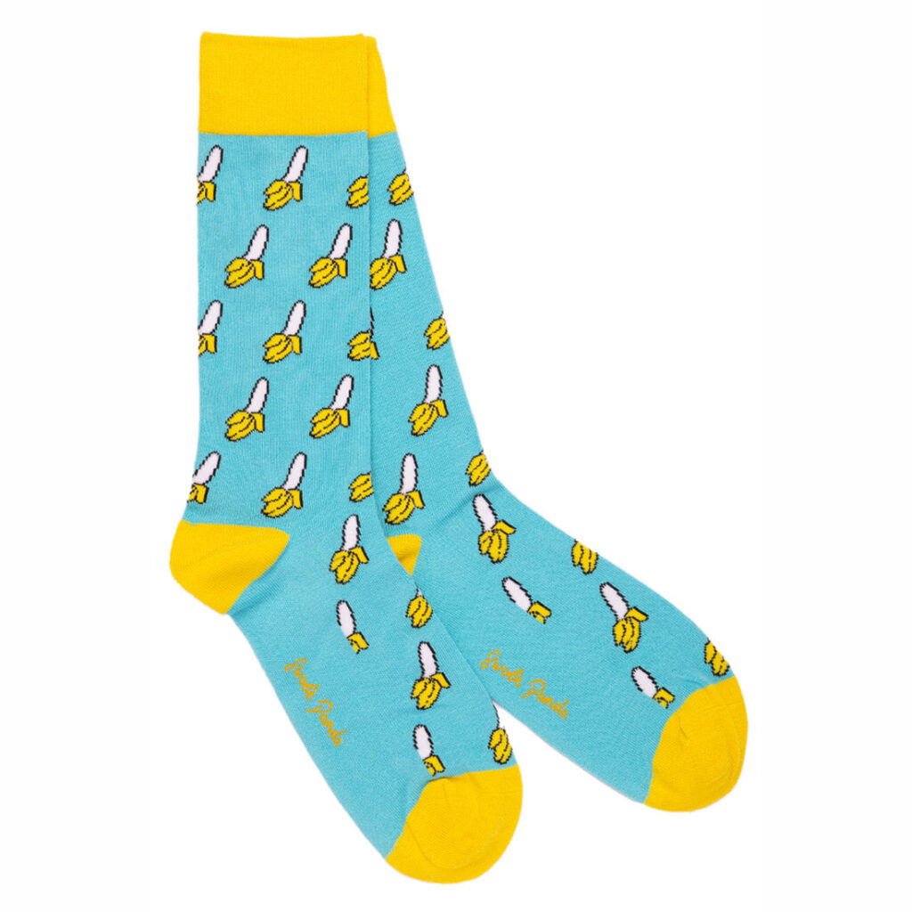Banana Socks S - Swole Panda bamboo socks